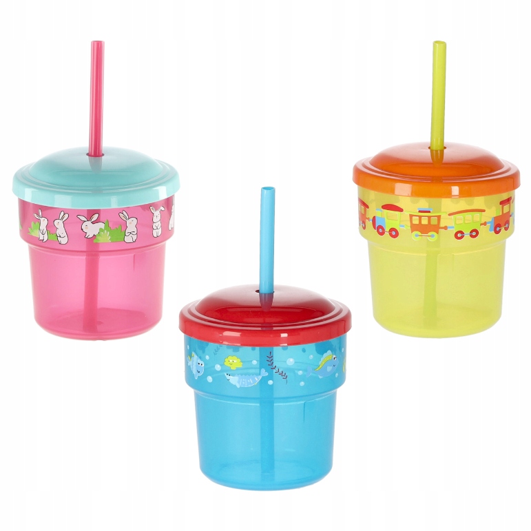 

Kubek Plastikowy 200 ML Z Rurką Dla Dzieci