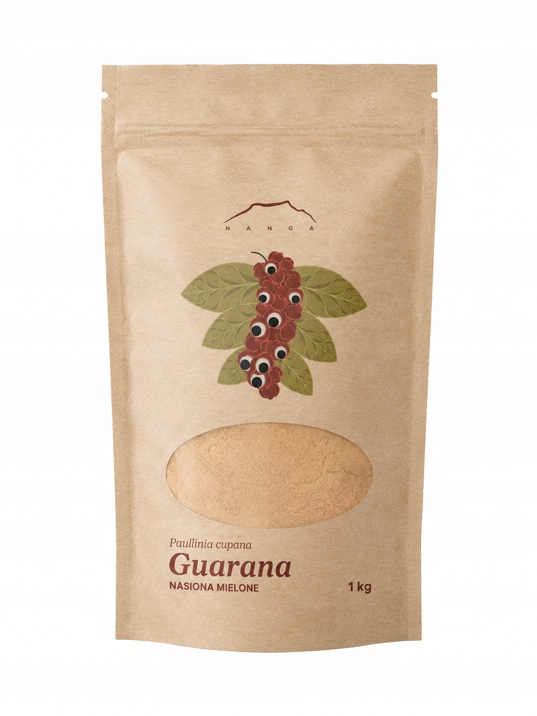 Guarana v prášku Paullinia cupana Gwarana Nanga 1 kg