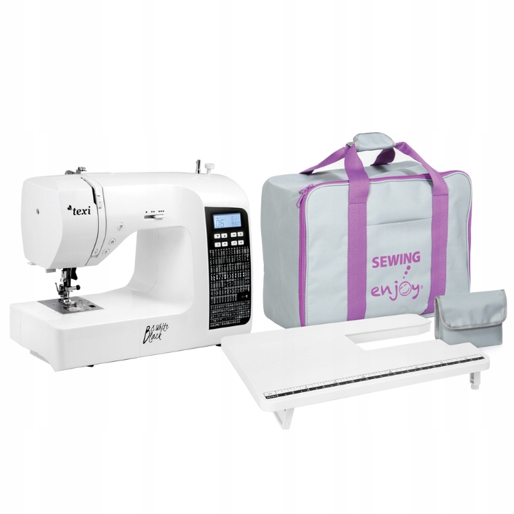 Maszyna Do Szycia Texi Black & White Stolik Torba