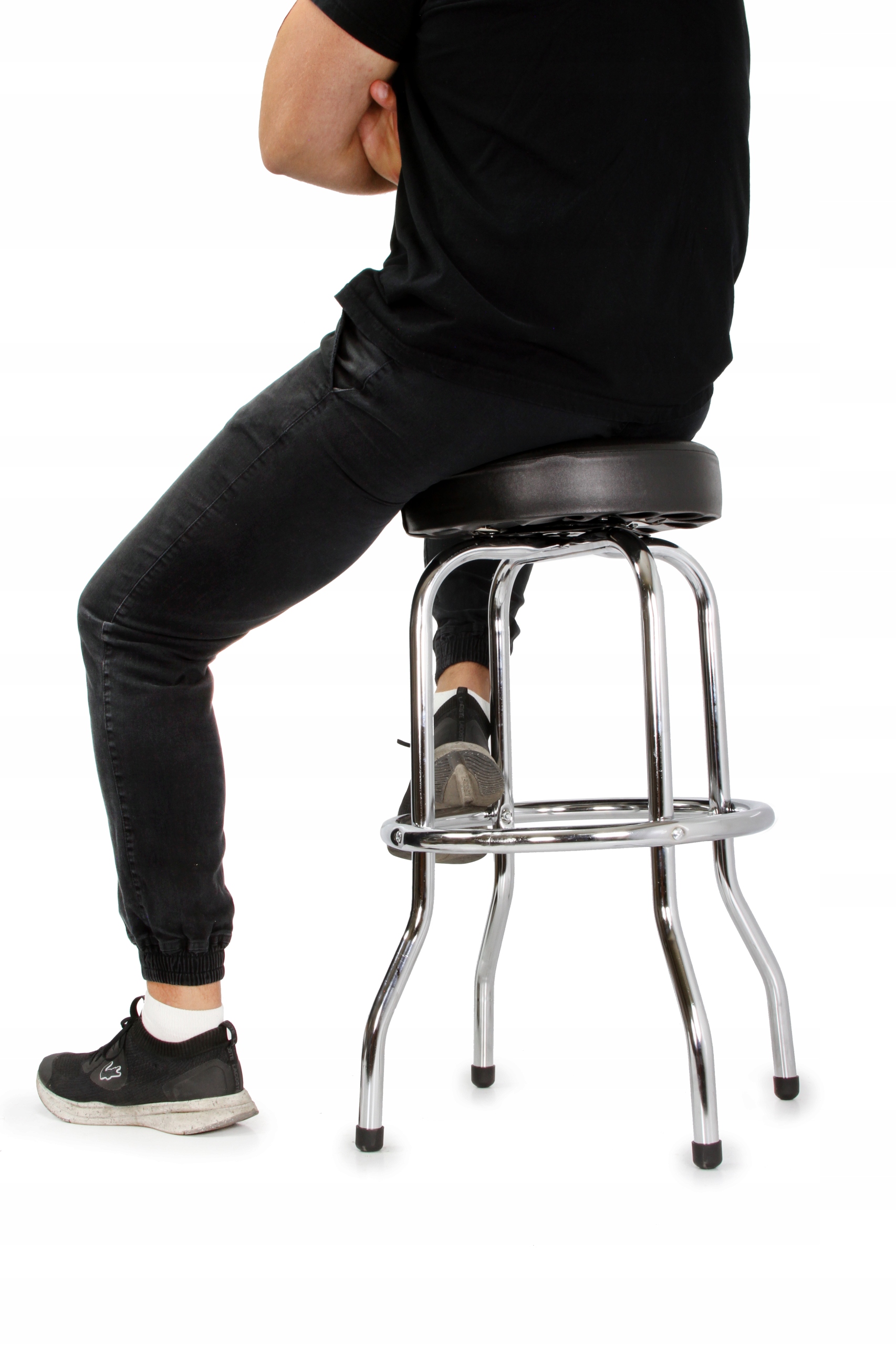 TABORET OBROTOWY STOŁEK WARSZTATOWY BAROWY KUCHENNY KRZESŁO FRYZJERSKIE EAN (GTIN) 5901969131055