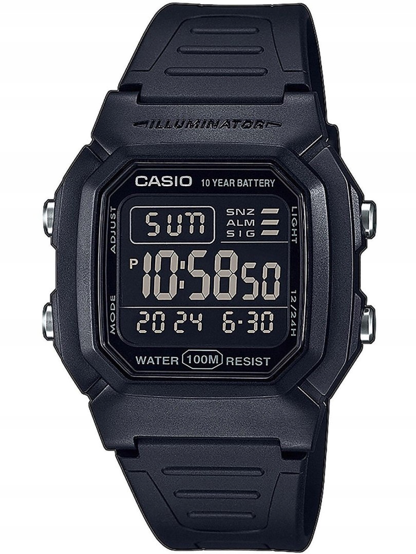Pánské Hodinky Casio W-800H-1BVES Klasika Box