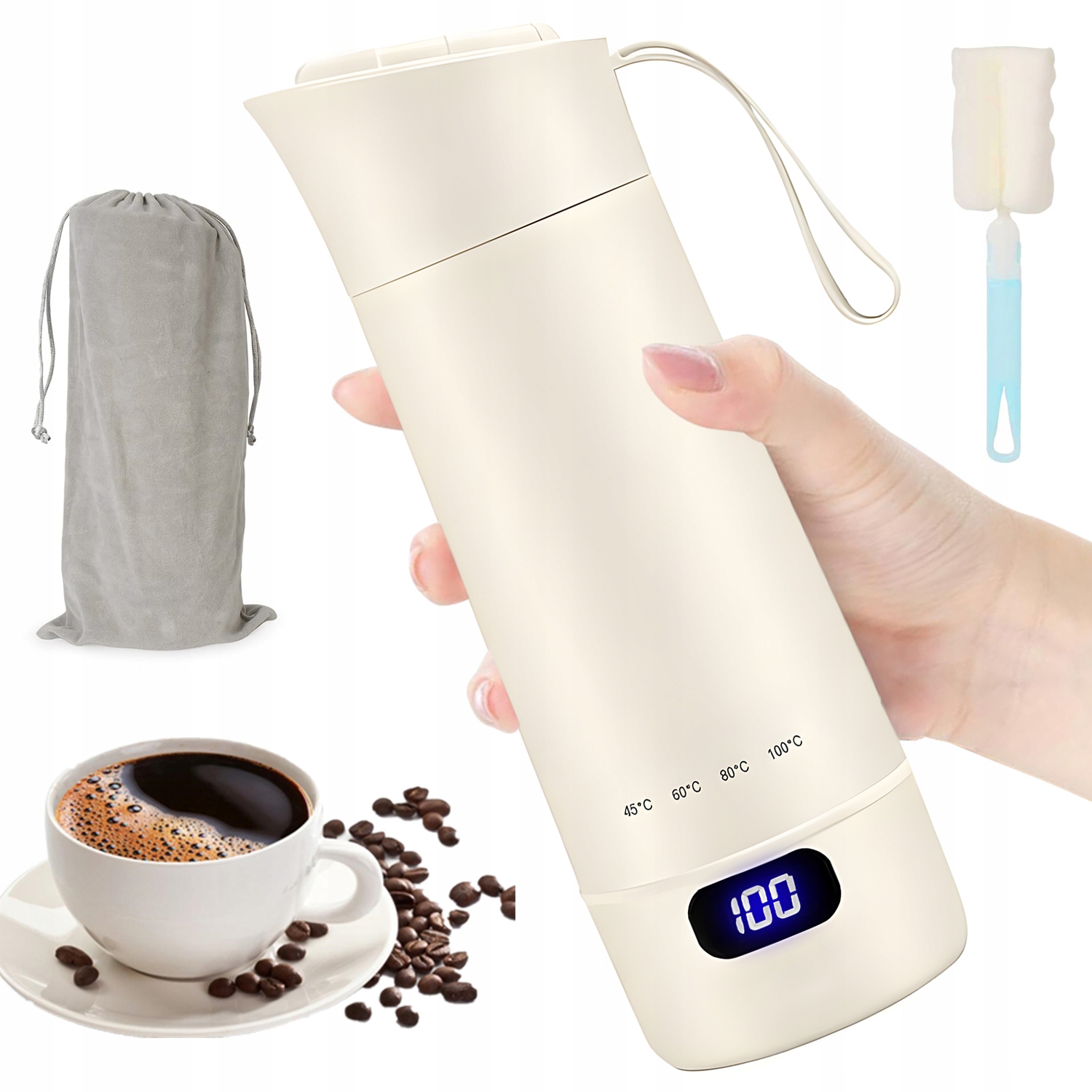 Elektrická Mini Konvice 400 ML S Automatickým Cestovním Vypnutím