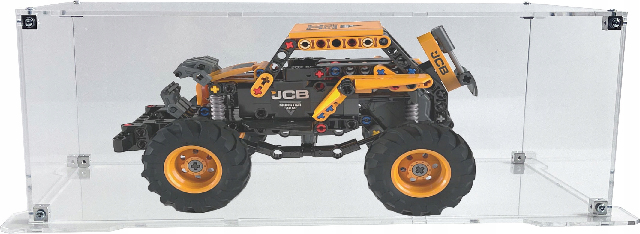 Vitrína s podstavcem Drewlandia pro stavebnici Lego 42199 Monster Jam DIGatron
