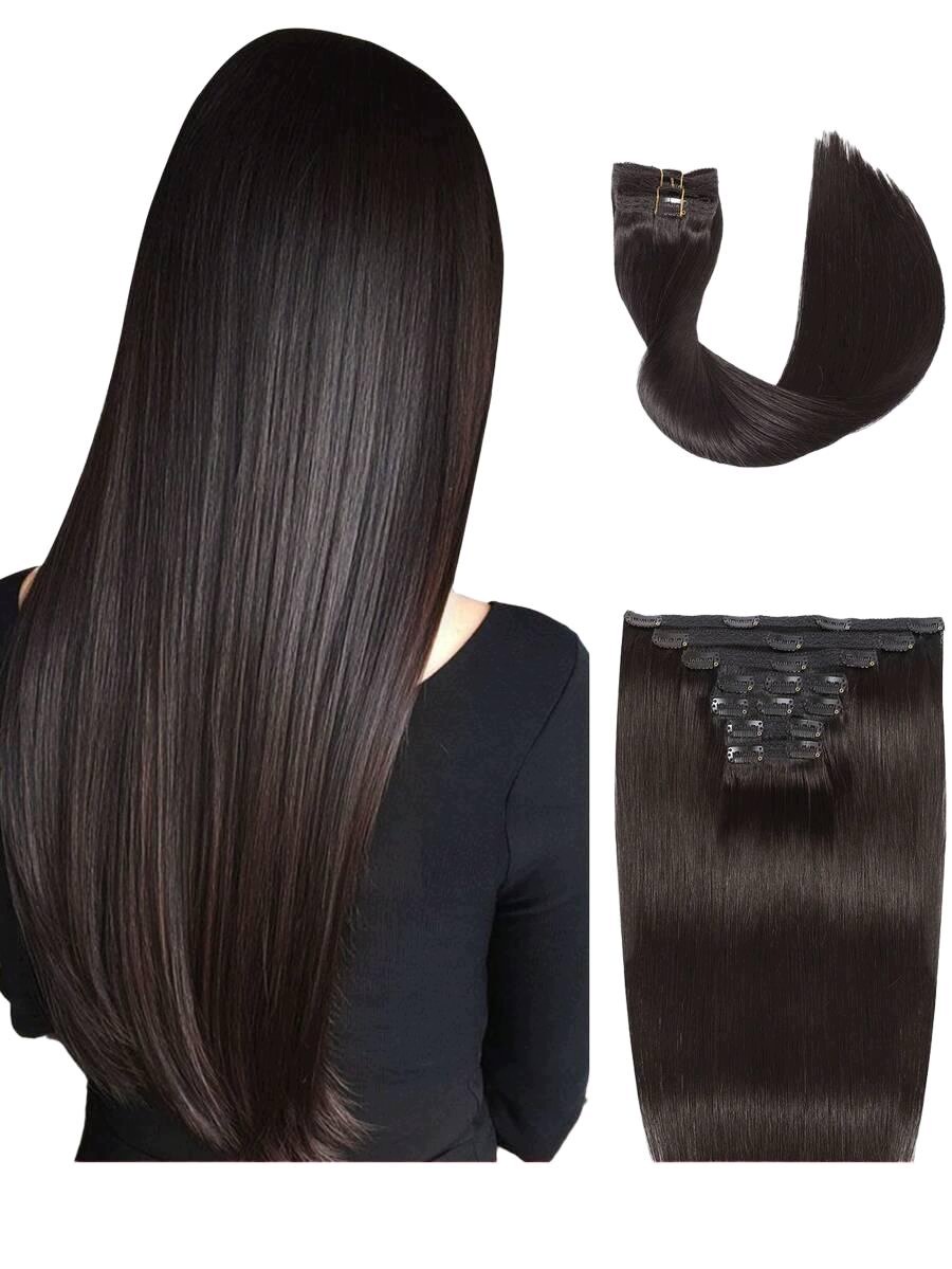9AM Hair Připínací Vlasy Klipy S07__45 CM