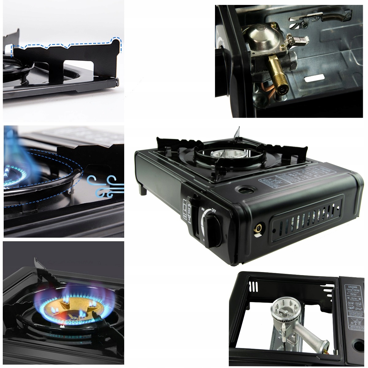 KUCHENKA GAZOWA TURYSTYCZNA POLOWA 2W1 Szerokość produktu 34.5 cm