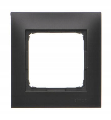 SIMON 54 RAMKA JEDNOKROTNA CZARNY MAT DR1/49