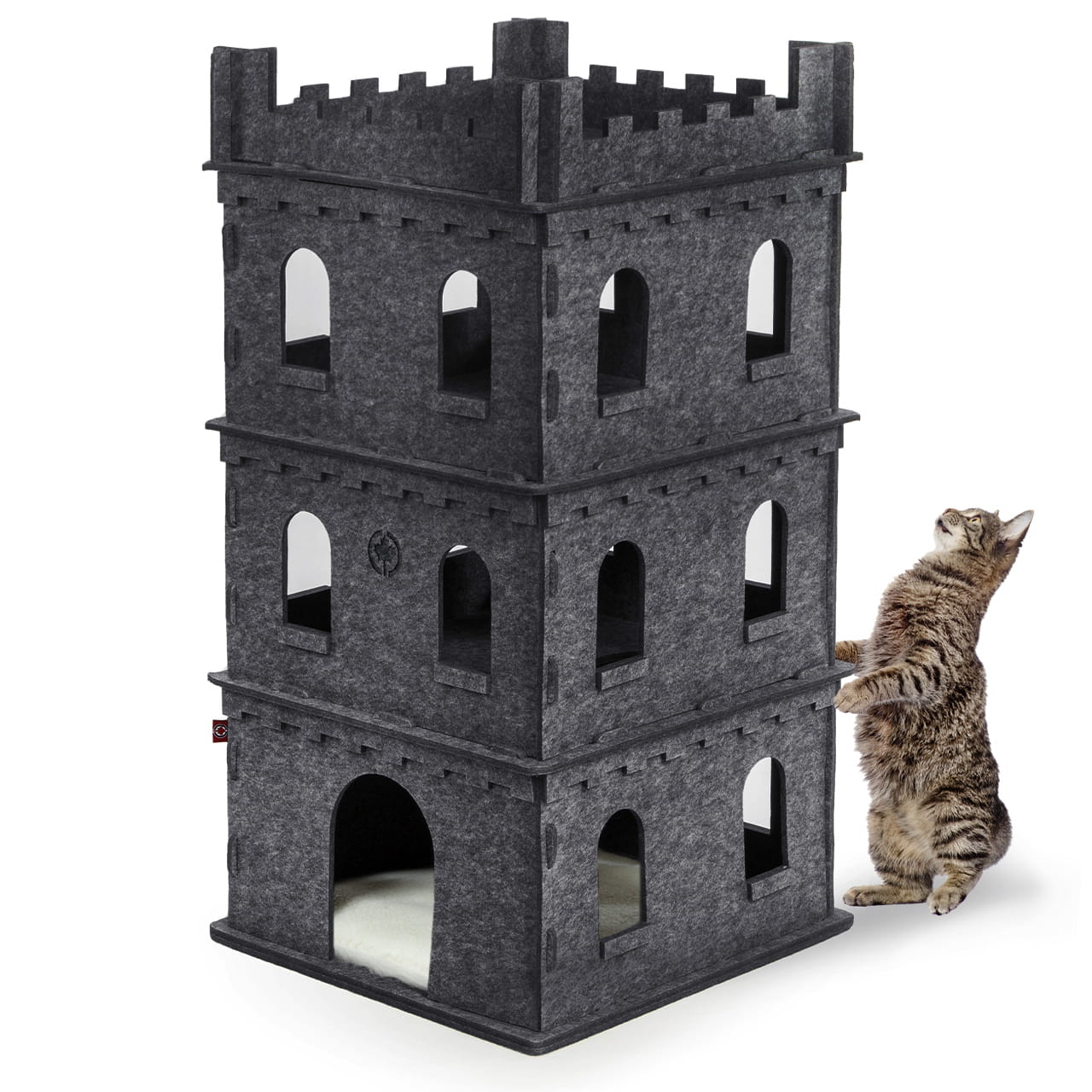 Felty Fort Kočičí zámek Canadian Cat 3 podlaží s polštářem