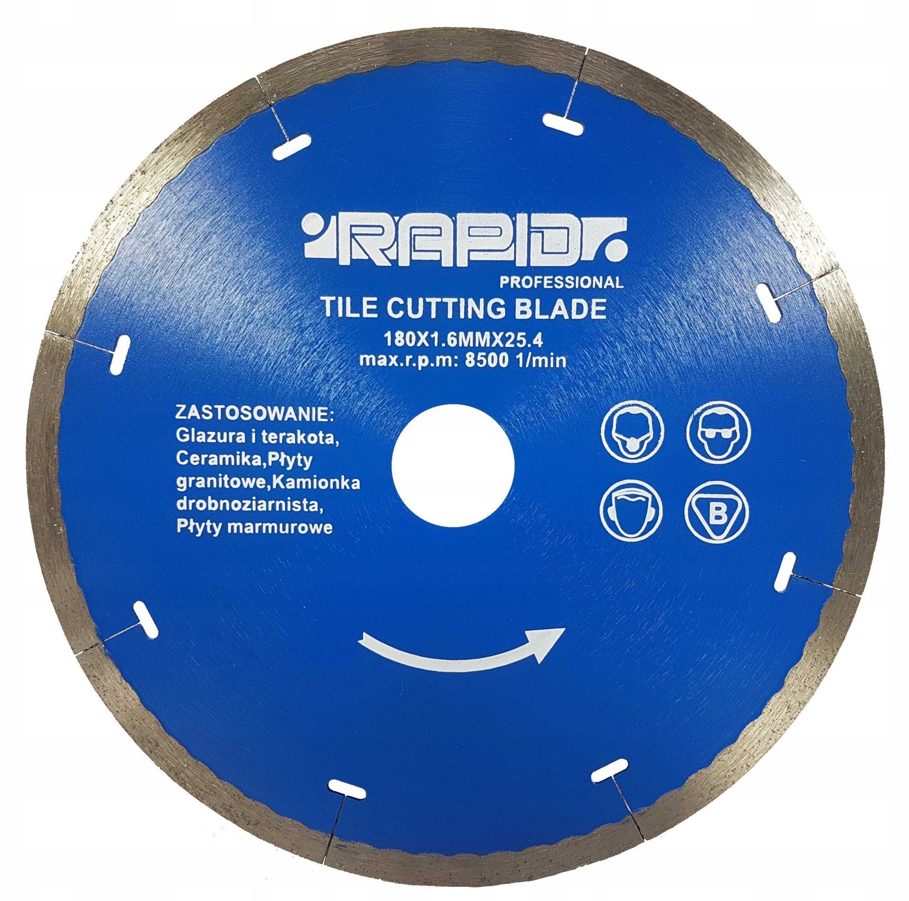 TARCZA DIAMENTOWA DO GLAZURY GRES CERAMIKA 180mm