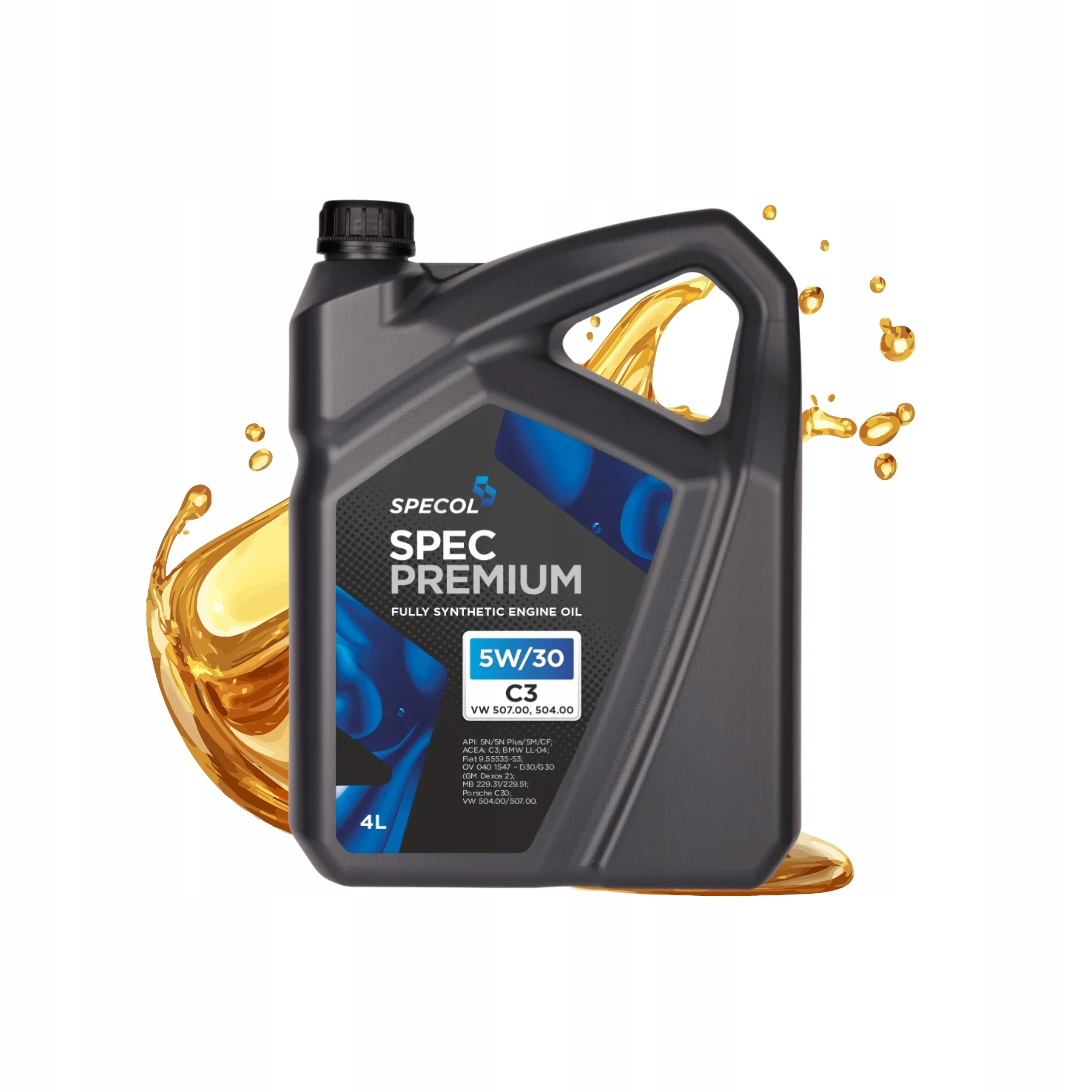 Olej silnikowy Specol Premium C3 5W30 4L Vw 504.00 507.00 Dpf