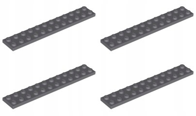 

Lego 2445 Płytka 2x12 szara ciemna Nowa (14g 4 szt