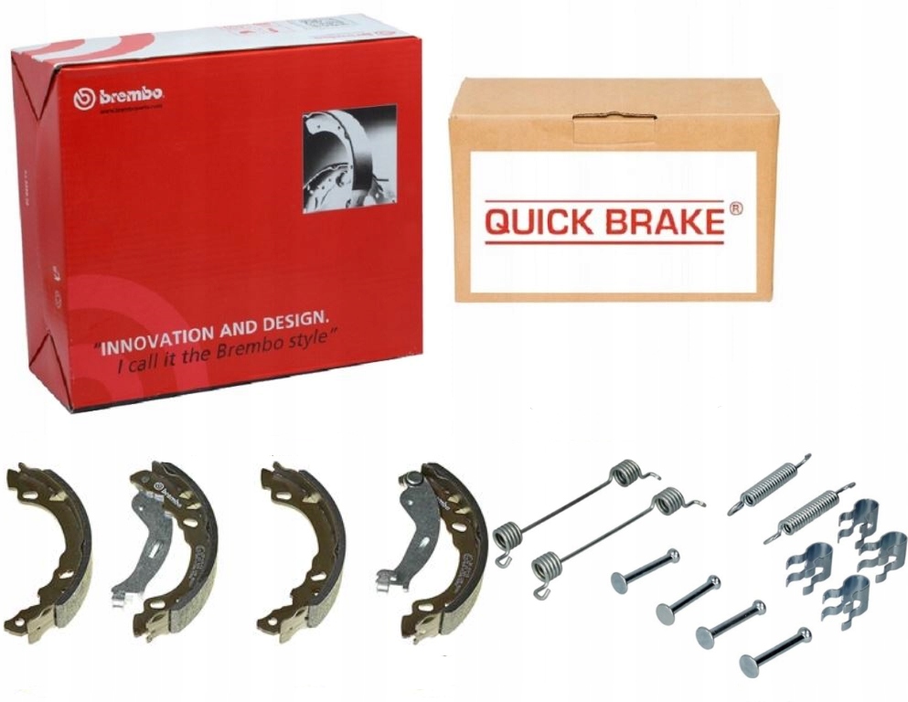 SZCZĘKI+SPRĘŻYNKI FIAT 500/500C PANDA FORD KA 08-