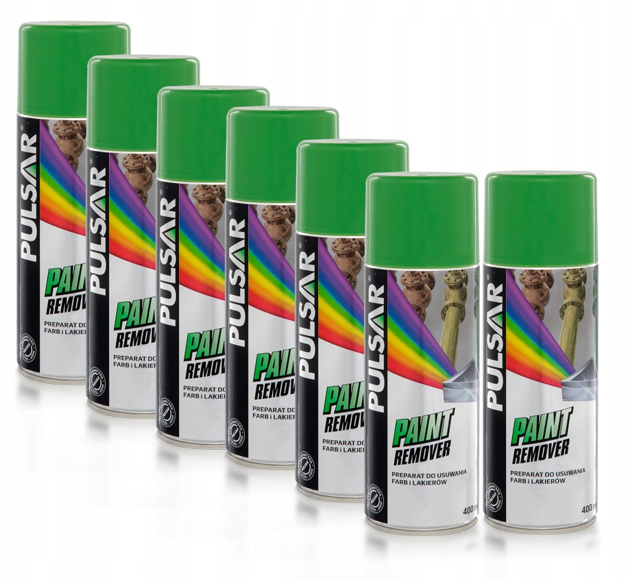 PULSAR засіб для зняття лаку для фарби 400 мл x7