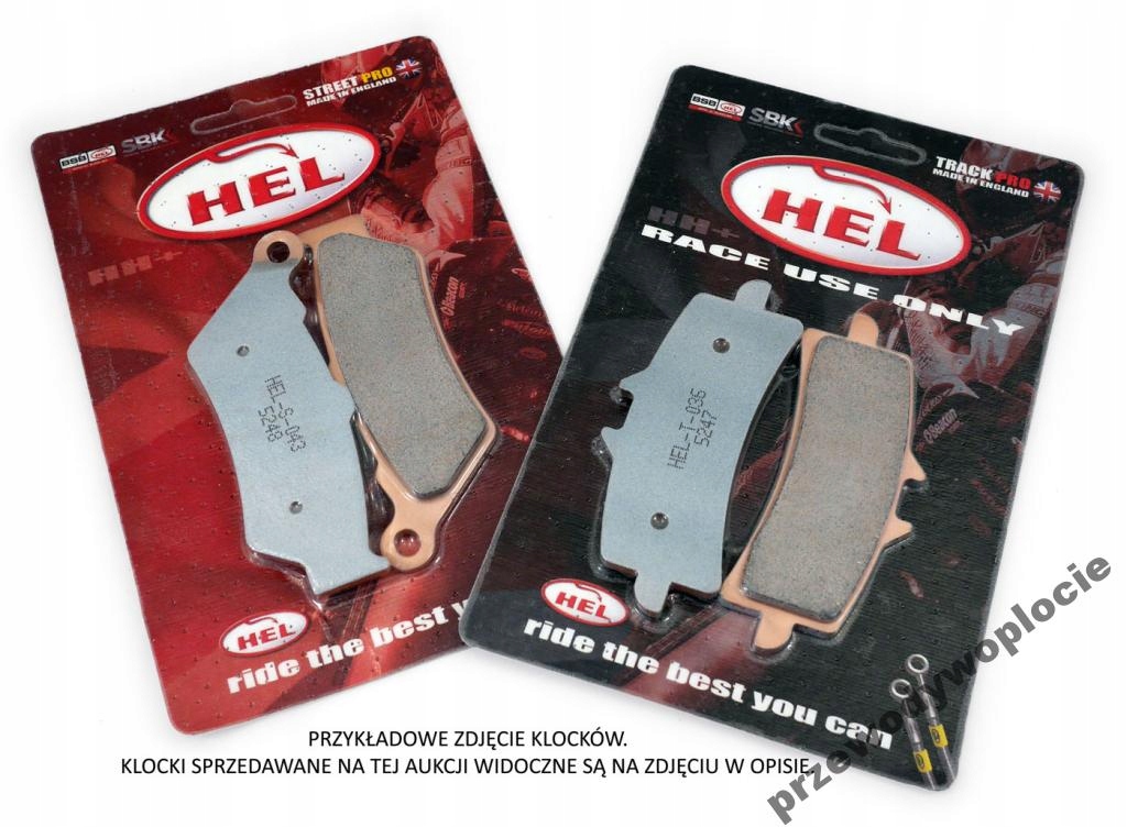

Klocki hamulcowe Hel S002 VFR800 XL1000 VTX1800tył