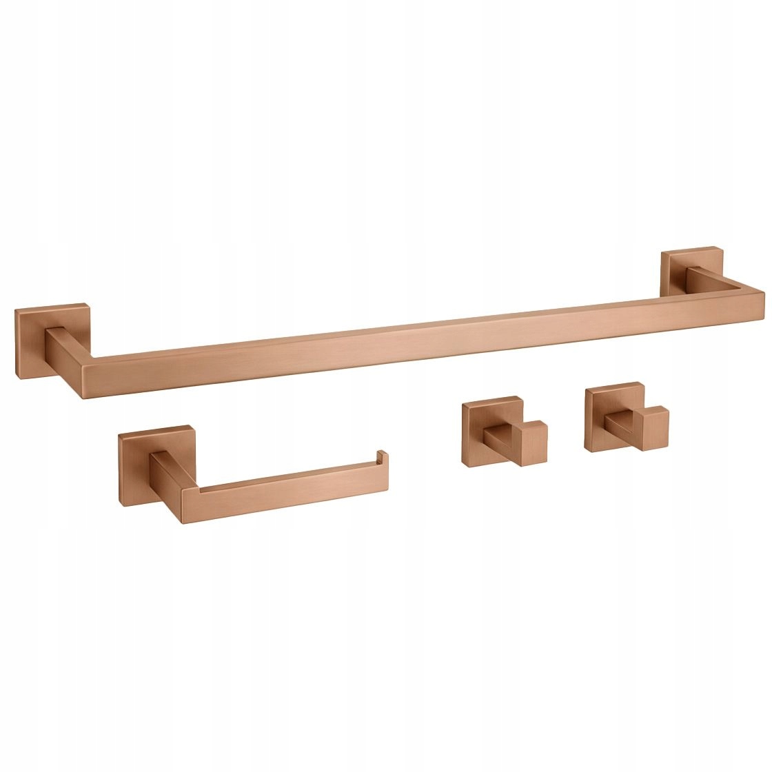 Držiak na vešiak Kúpeľňový háčik Sada Rea Rio Meď kartáčovaná
