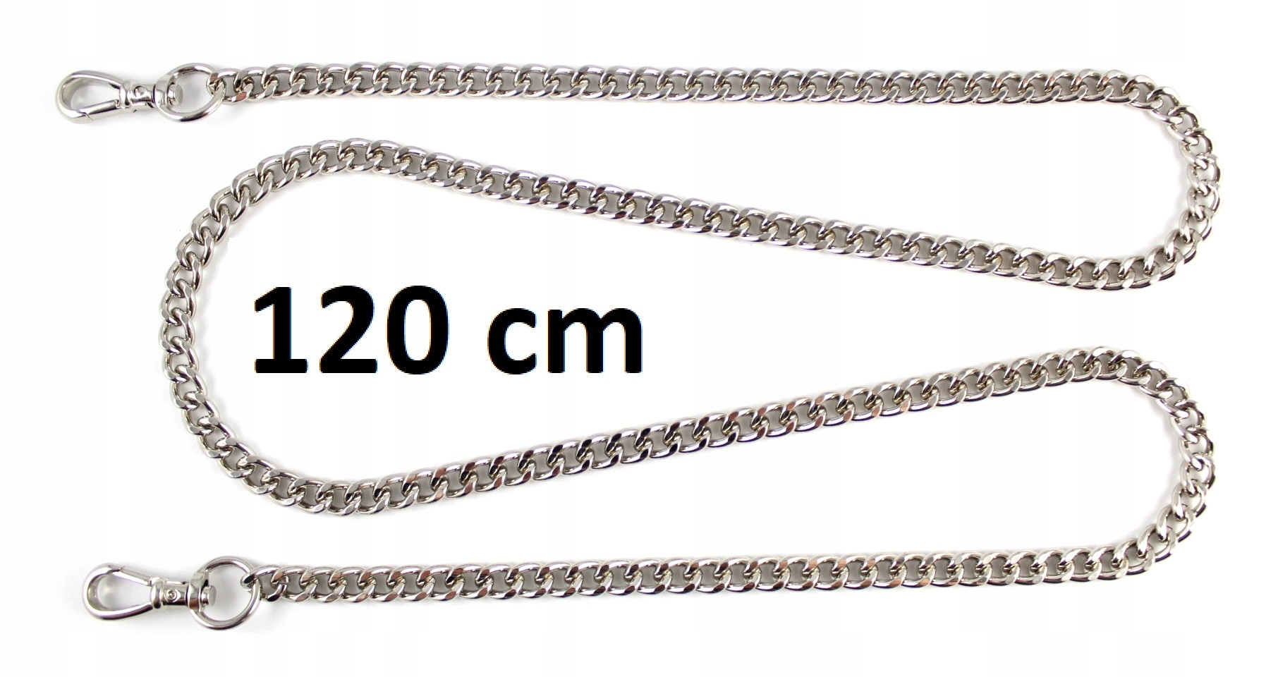 

Łańcuszek do torebki Pasek uchwyt Srebrny 120 cm