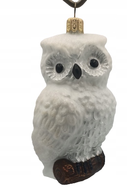 

Bombki Choinkowe Szklane Sówka mała 11x6cm