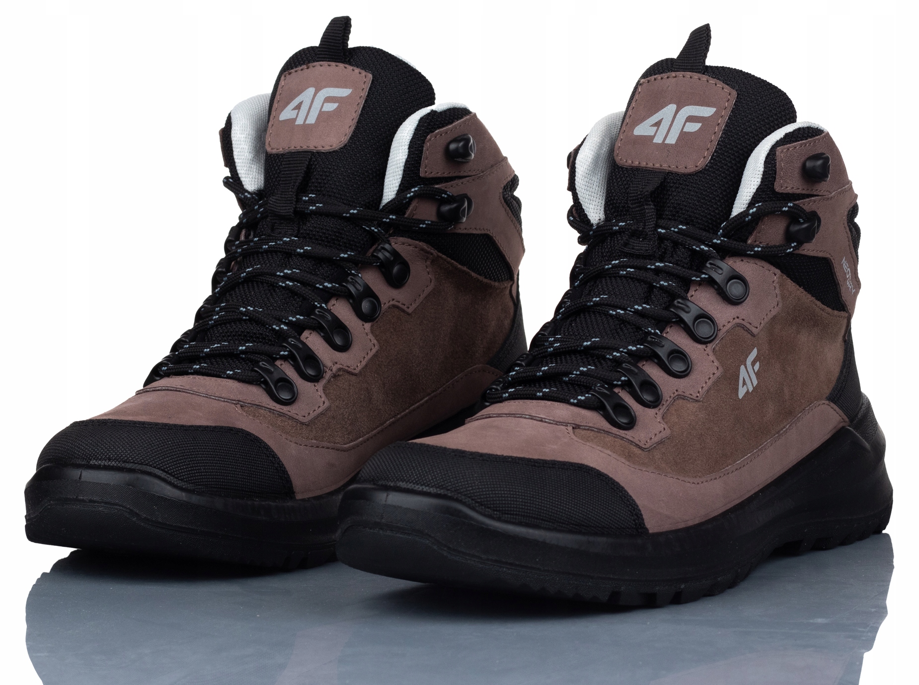 BUTY DAMSKIE 4F TREKKINGOWE BRĄZOWE OBDH268 51S R-38 Materiał zewnętrzny inny