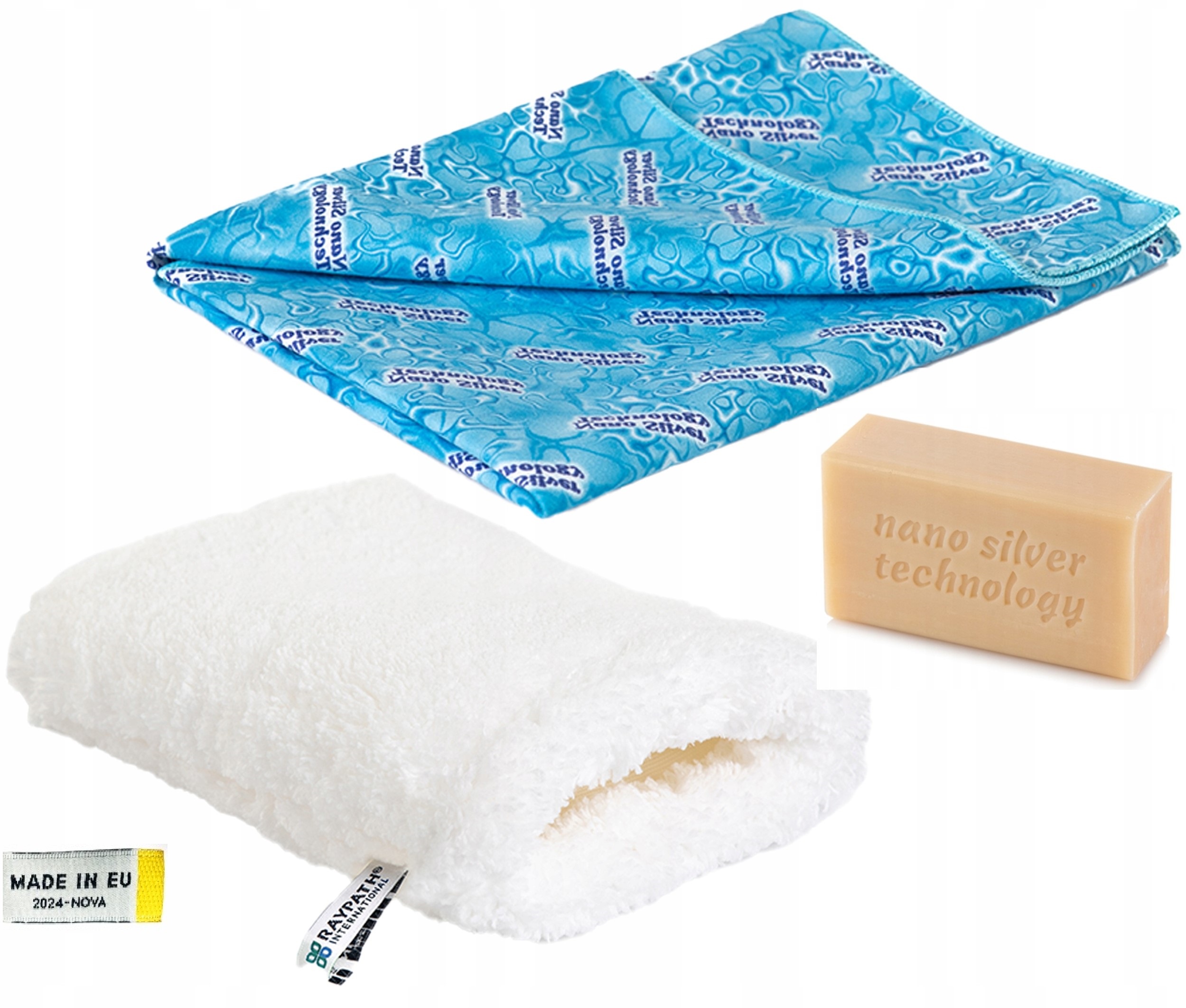 Levně Raypath Sada rukavice Nova M Sunbeam Modrá Šedé mýdlo 100 g