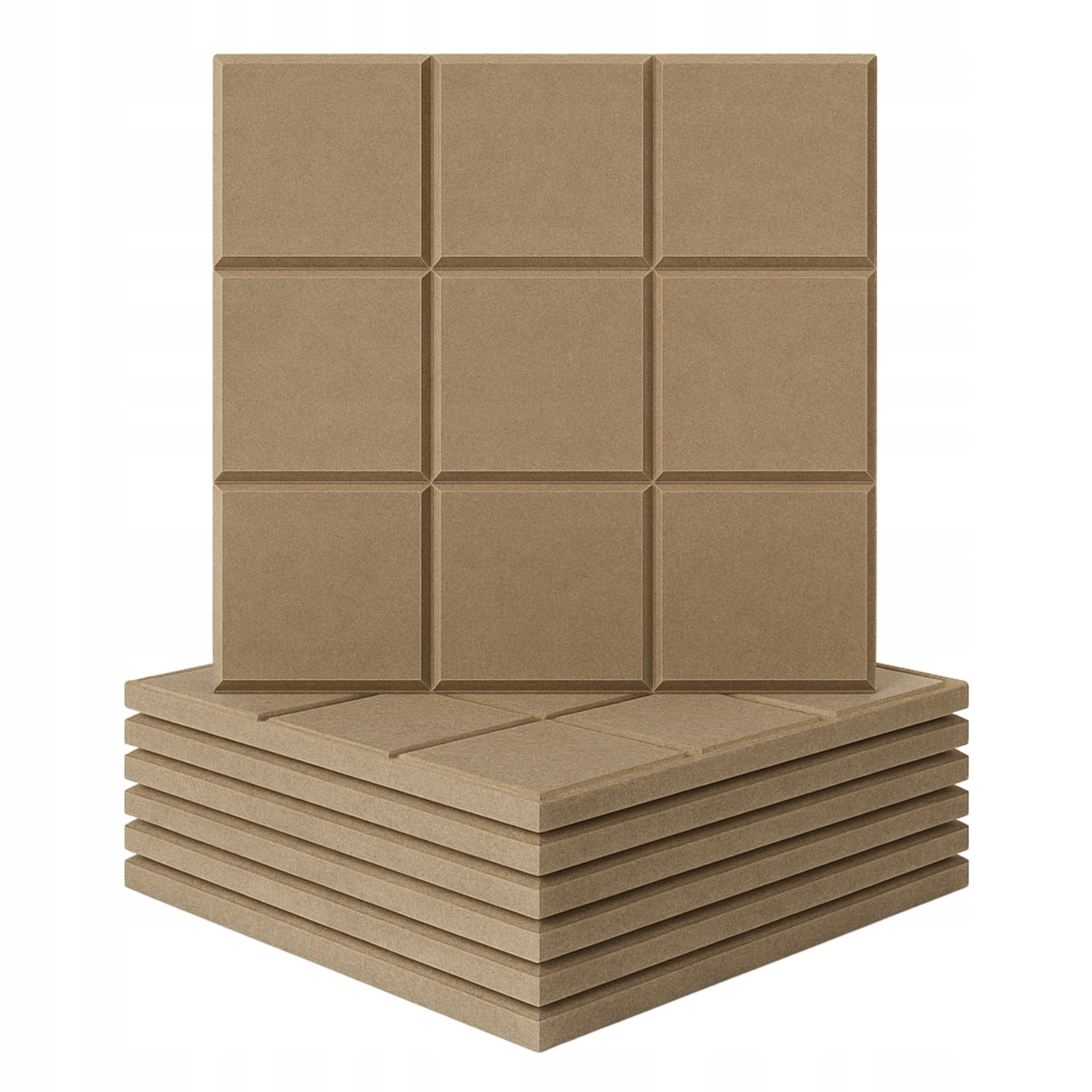 3D Filcový nástěnný panel čtverec čelo postele samolepicí akustický měkký 10x