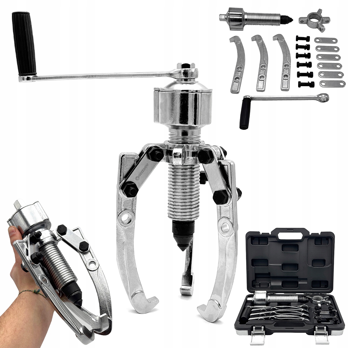 Šrubová Sťahovák 5 Ton Dvoj-trojramenný 8" S Reduktorom 75-200 mm Standart