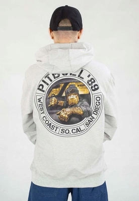 Mikina Pit Bull S Kapucí Driving šedá