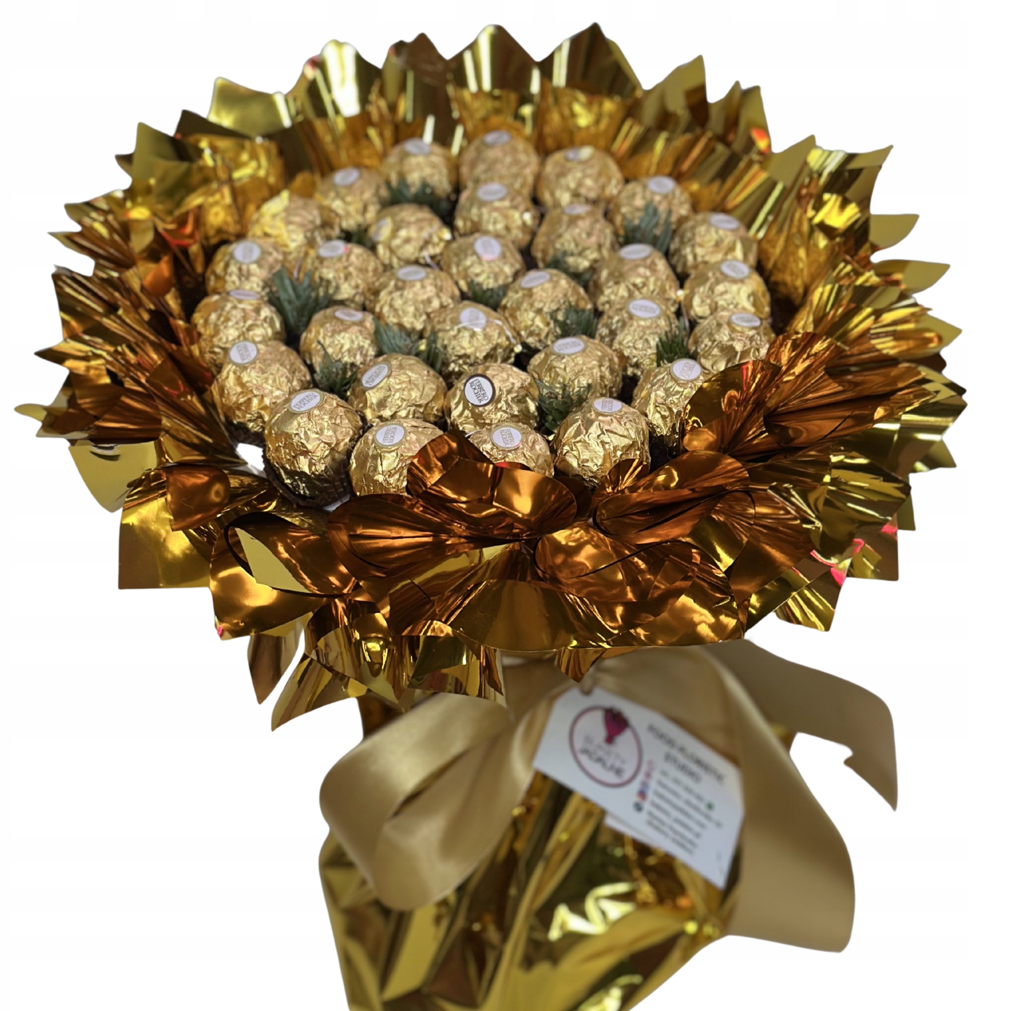 Zestaw Prezentowy Bukiet Złoty Jubileusz Podziękowanie Urodziny 18 30 50 60
