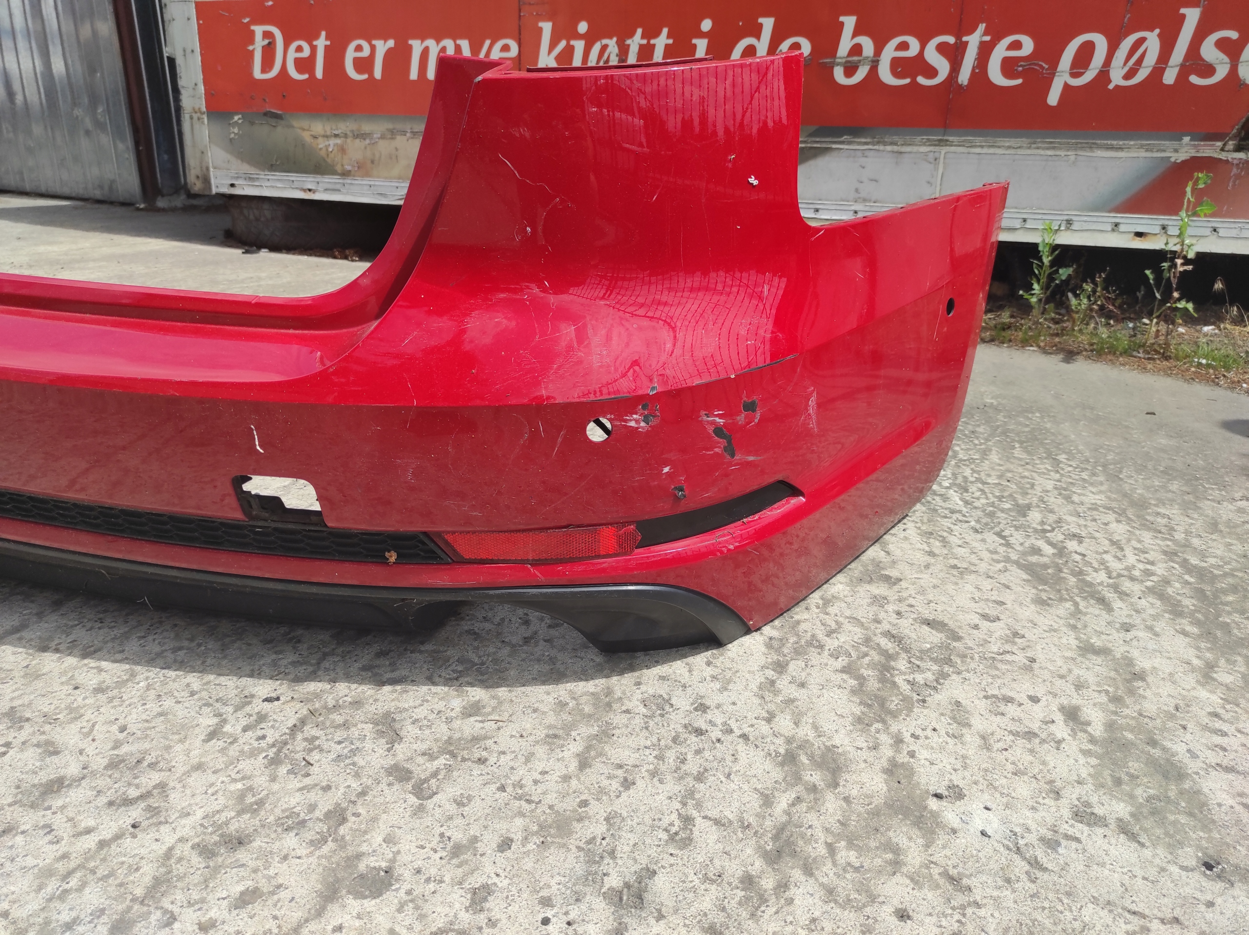bumper rear part Audi A4 B9 S-LINE PDC AVANT 8W9807511M