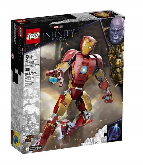 Lego 76206 Heroes Marvel Figurka Iron Mana