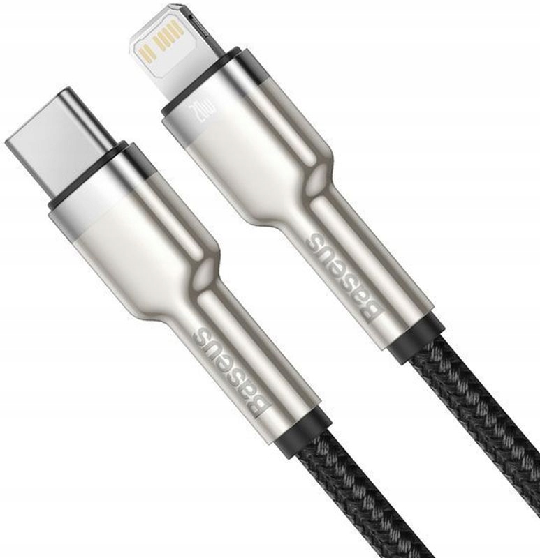 Kabel przewód szybki mocny Baseus USB-C do Lightning iPhone PD 20W 1m oplot Kod producenta CATLJK-A01