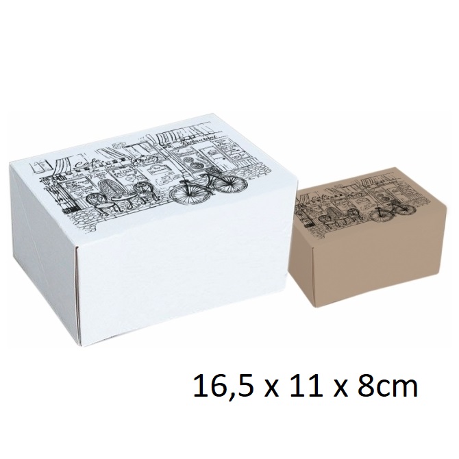 

Pudełko na ciasto, monoporcję 16,5x11x8cm, 10sztuk