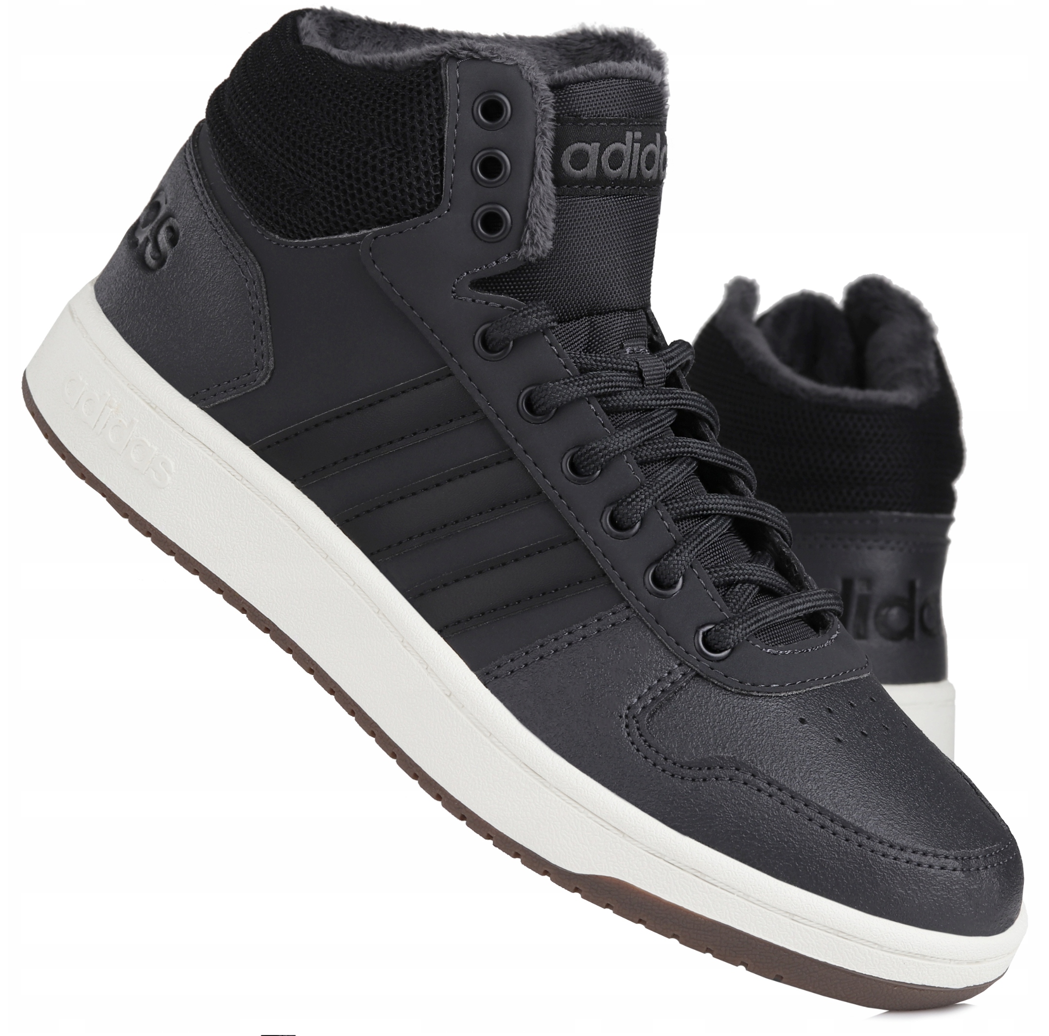 

Buty męskie zimowe Adidas Hoops 2.0 Mid Ocieplane