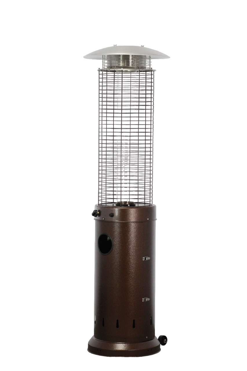 Parasol grzewczy ogrzewacz gazowy tarasowy PORTO brązowy zestaw 2 szt. Wysokość produktu 187 cm