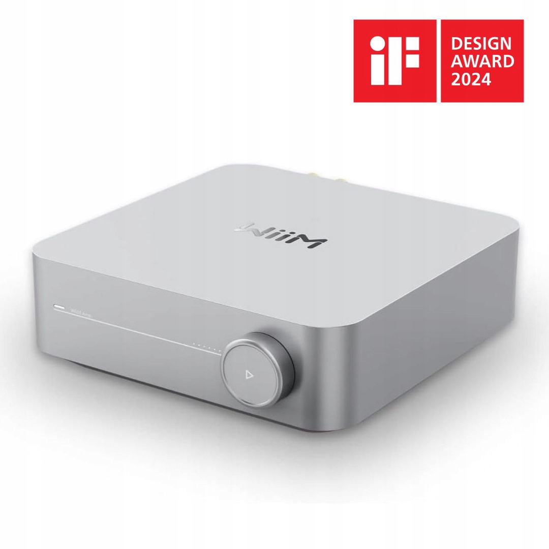 WiiM Amp Silver Síťový Zesilovač S Wifi Bluetooth 2x 100W