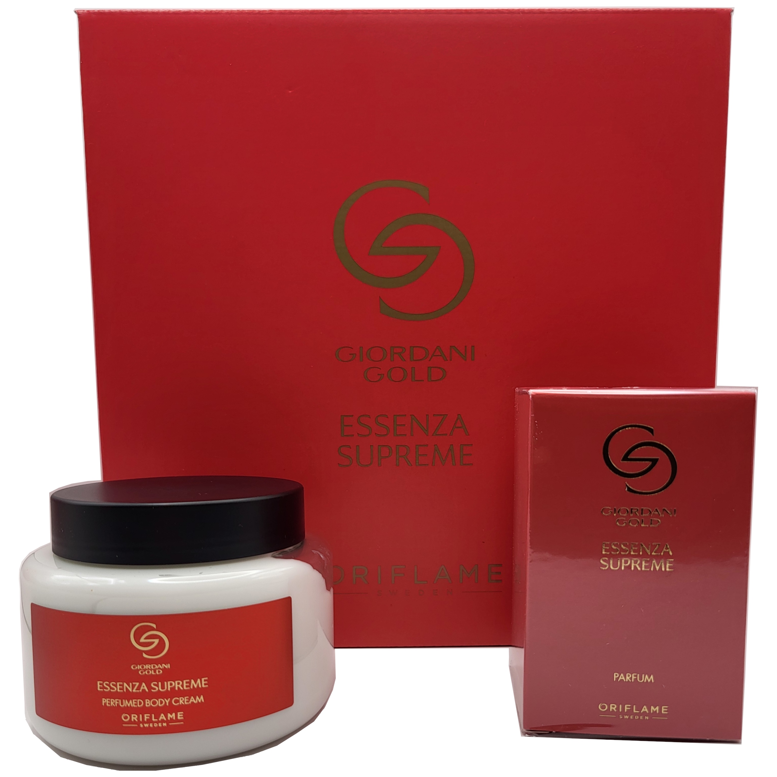 Oriflame Zestaw Giordani Gold Essenza Supreme perfumy krem do ciała