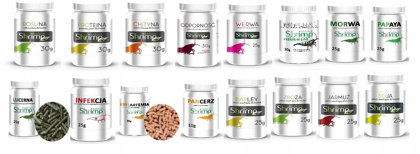 Набор образцов Shrimp Nature 16pcs 32g e-