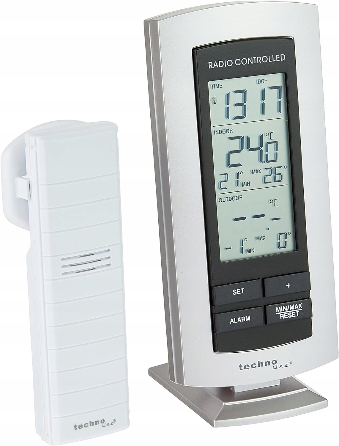 Technoline Ws 9140 Stacja pogodowa czujnik radiobudzik drzemka