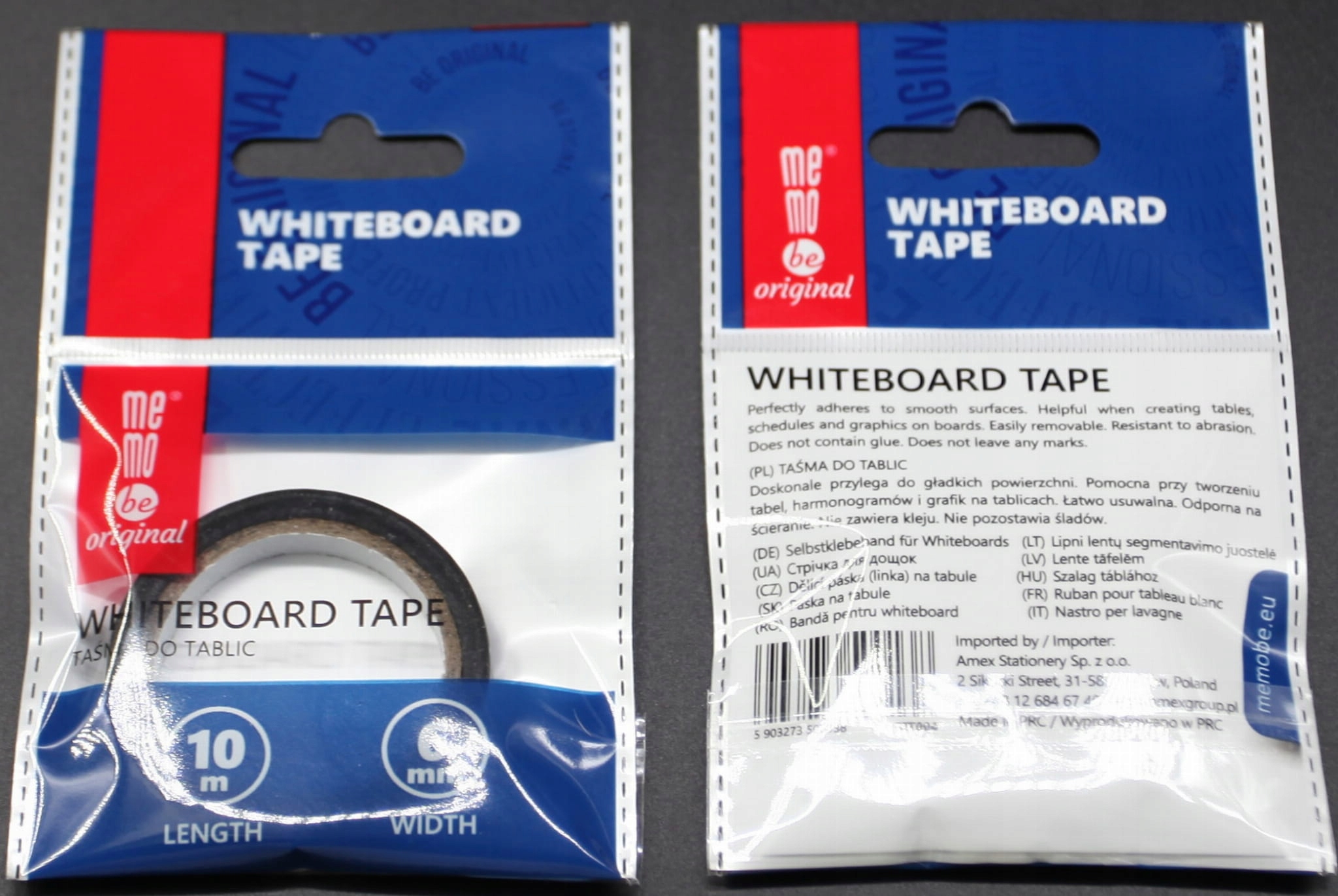 Taśma do tablic MEMOBE samoprzylepna 6mm x 10m Marka Memobe