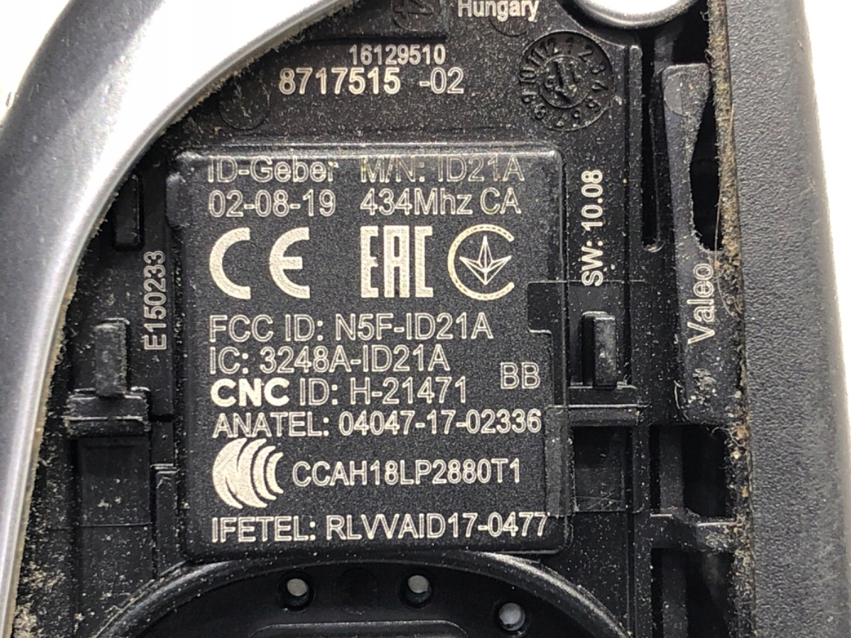 KLUCZYK BMW G01 8717515 PILOT Typ samochodu Samochody osobowe