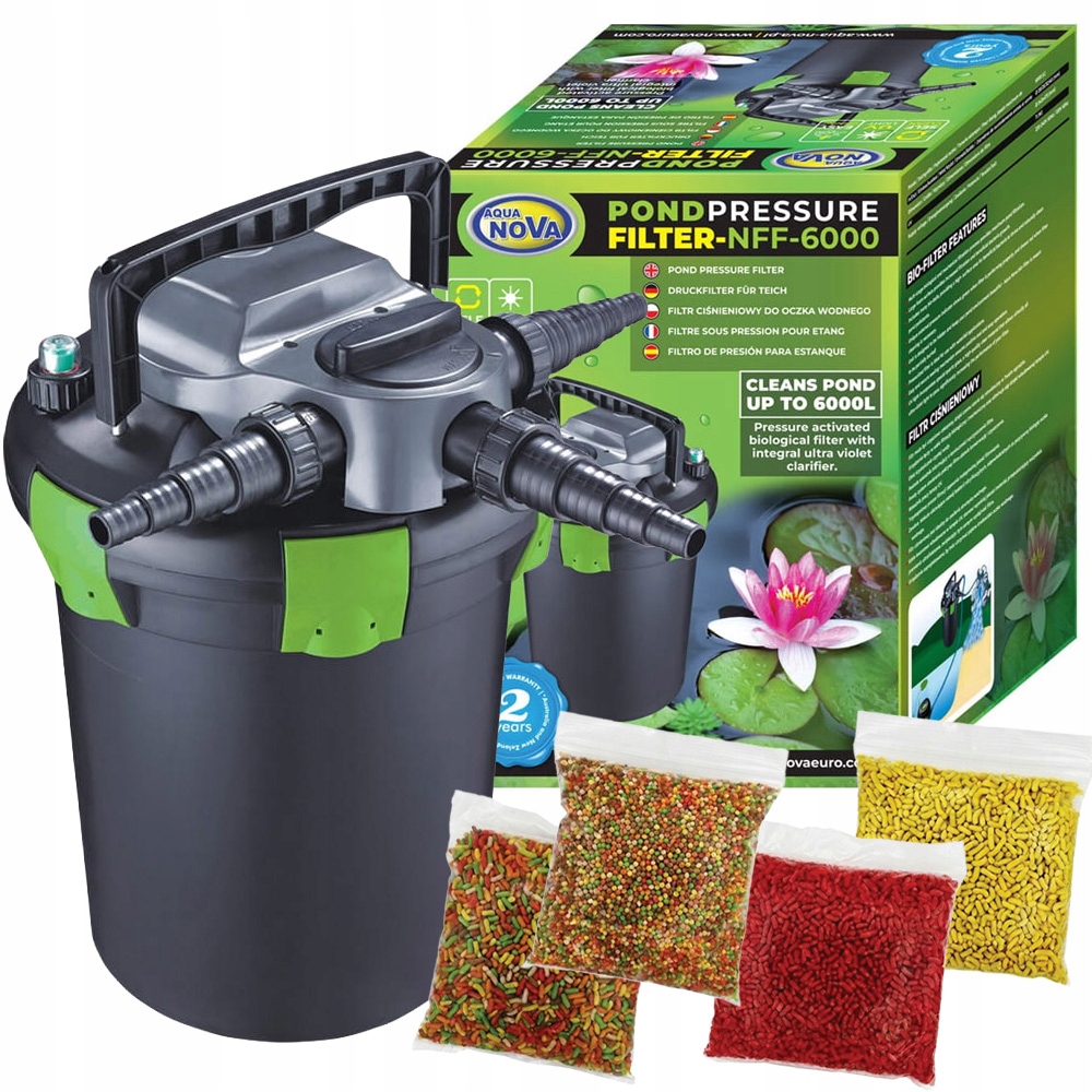 Aqua Nova NFF-6000 Filtr Ciśnieniowy Uv-c do Oczka Wodnego Gratisy