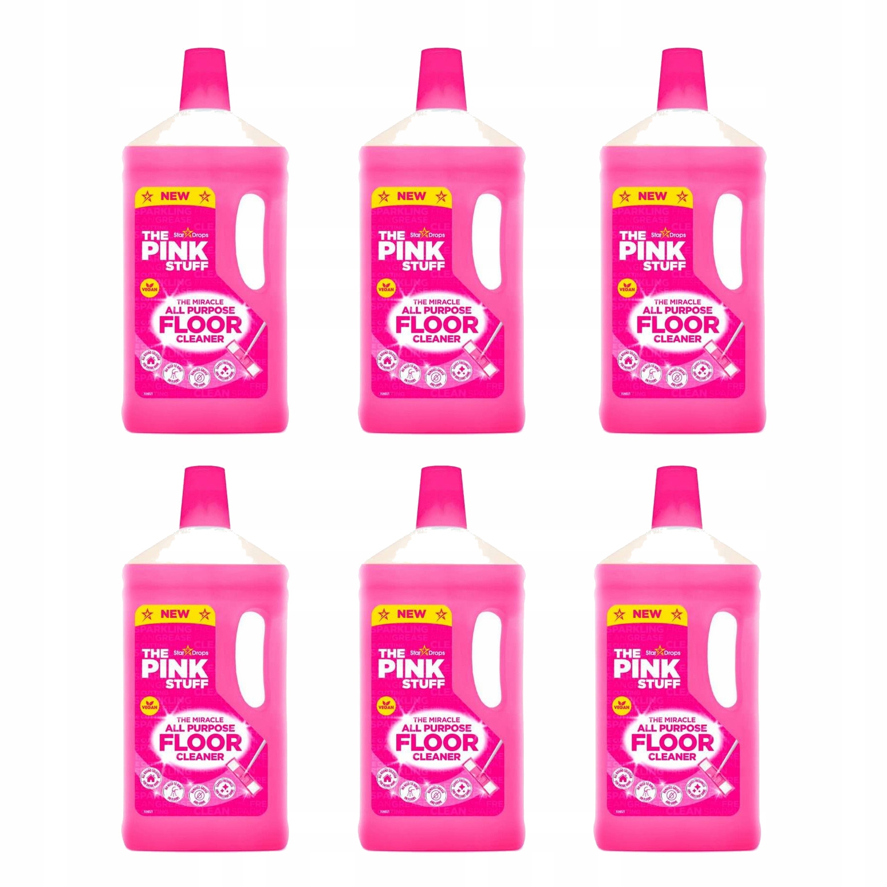 Levně Univerzální kapalina Pink Stuff pro podlahy 6 x 1 l