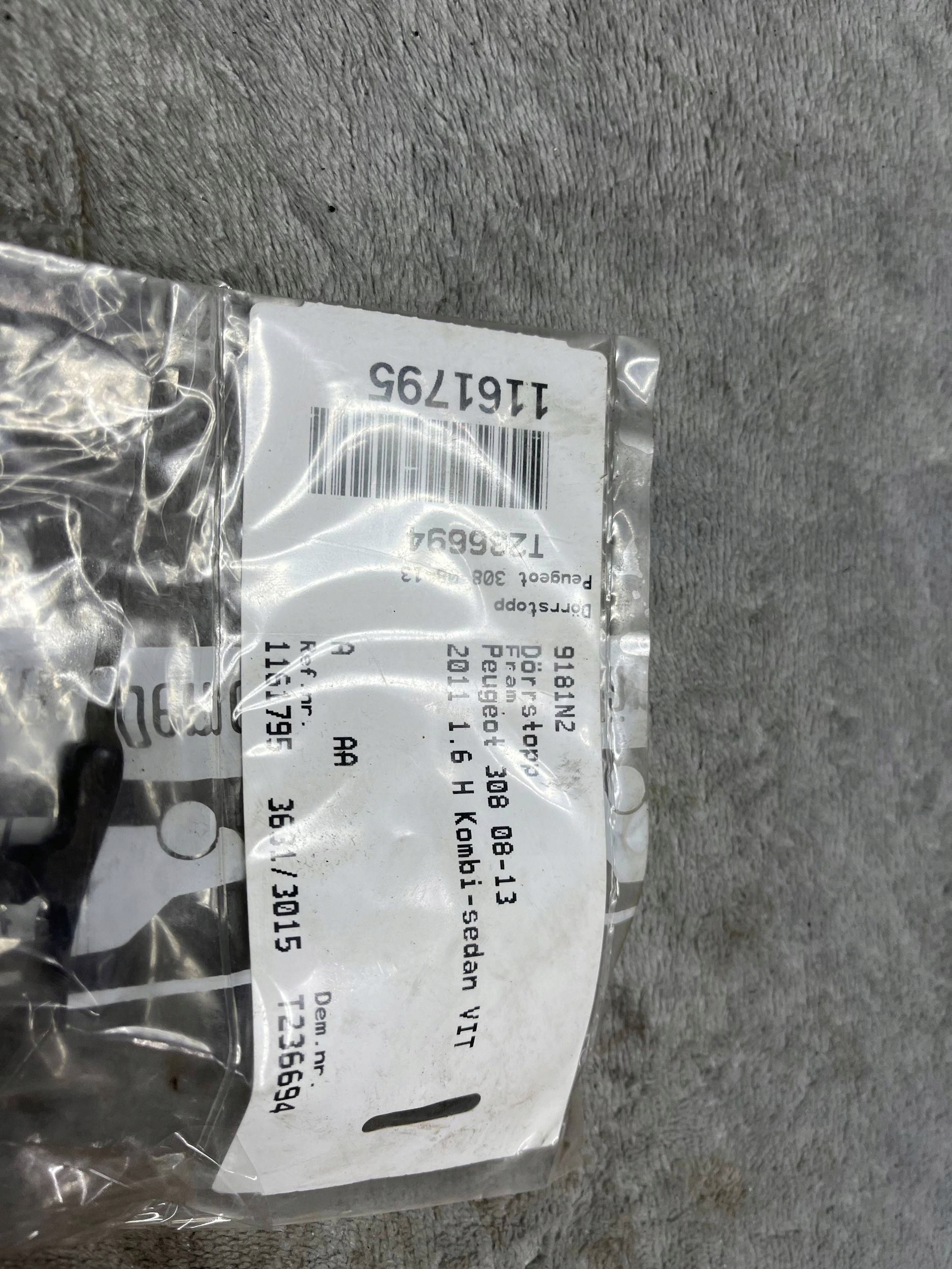 limiter door front PRZEDNICH do Peugeot 308 9181N2 !J