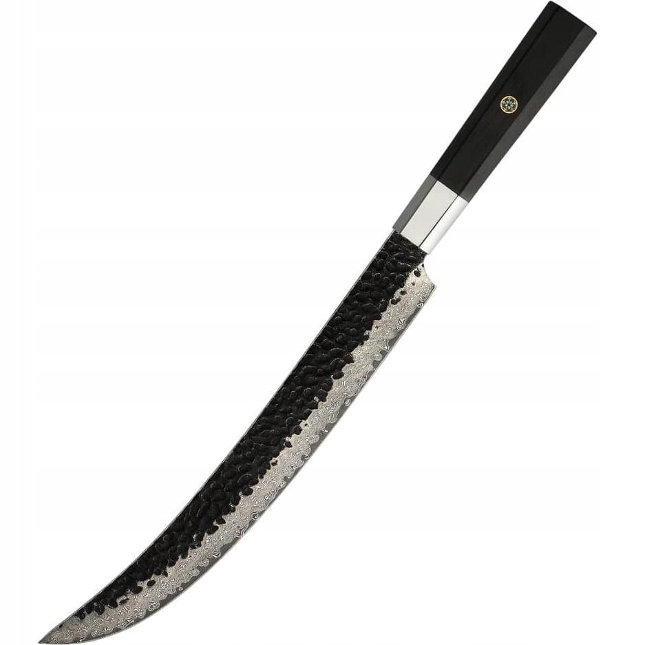 Damaškový kuchynský nôž Yunoka Slicer/Hnedá KP-37441