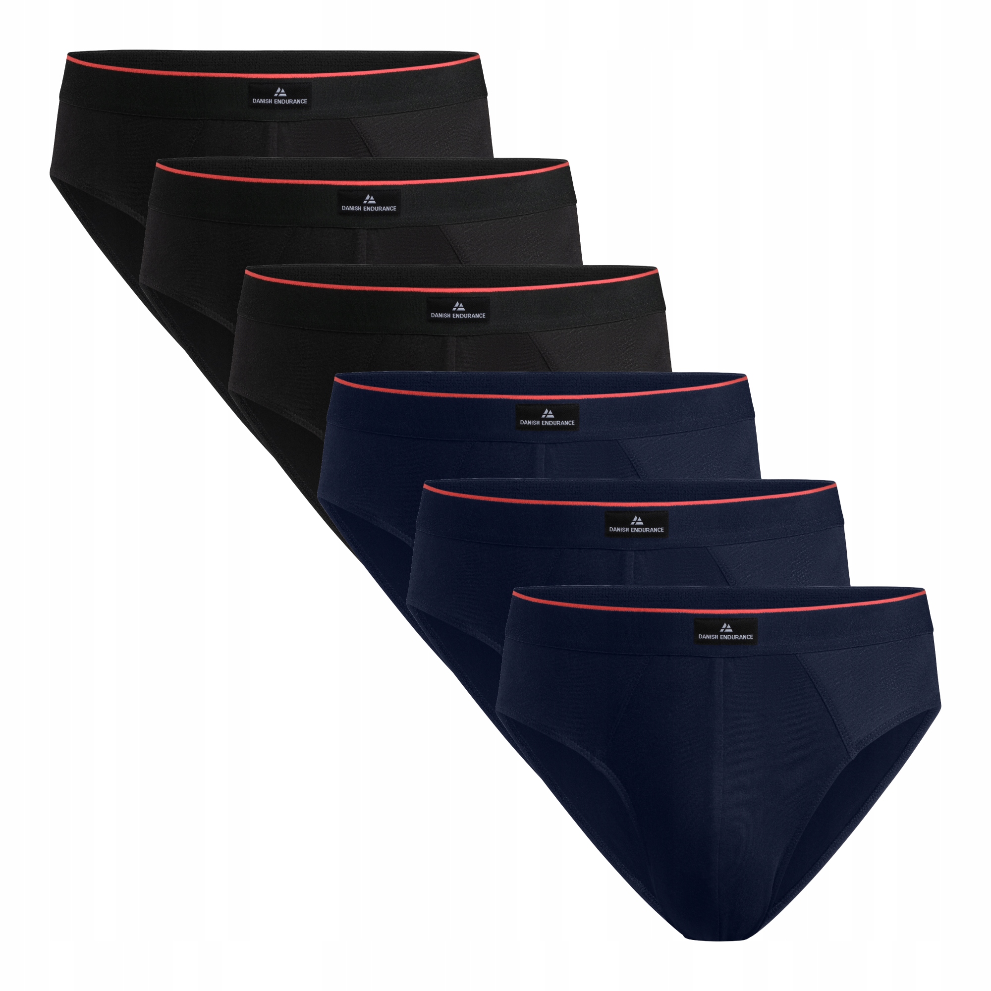 Bawełniane Majtki Danish Endurance Klasyczne Slipy Męskie 6-pak M