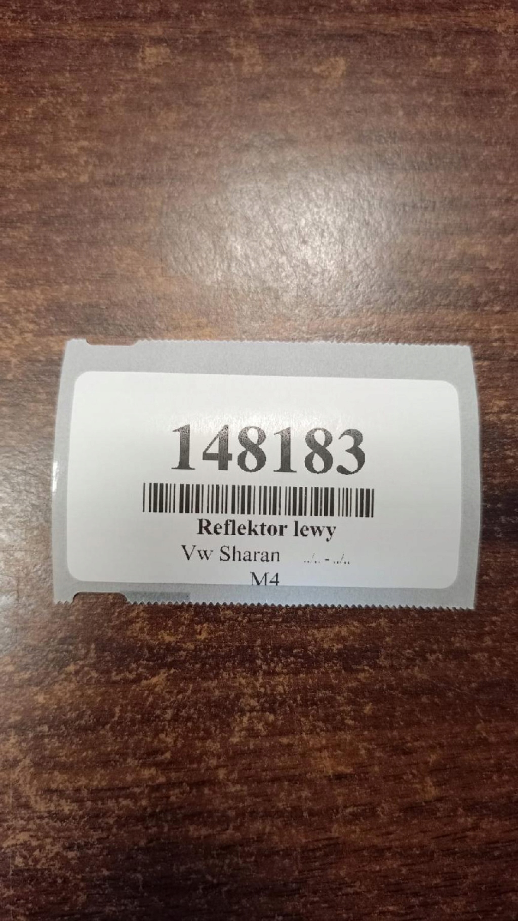 VW SHARAN and REFLEKTOR light left front 0301182201