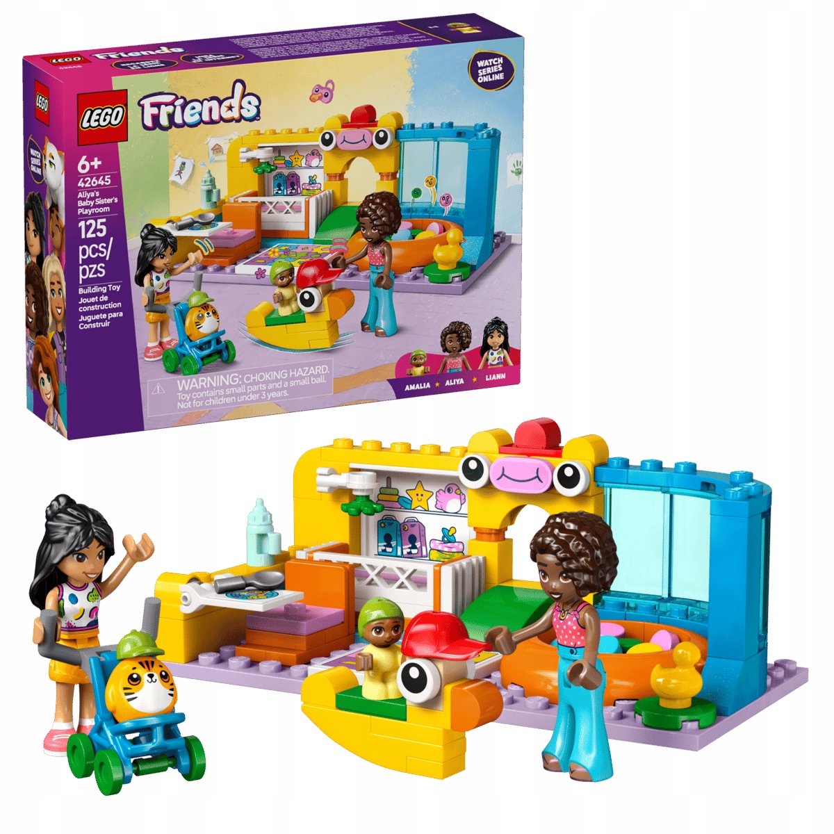 stavebnice Lego Friends 42645 Hrací pokoj mladší sestry Aliyi