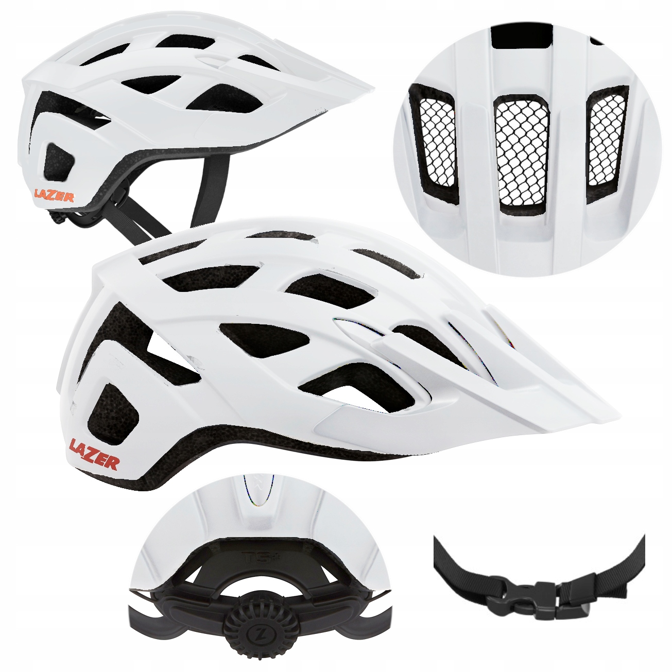 Cyklistická přilba Lazer Roller bílá matová, M (55-59)