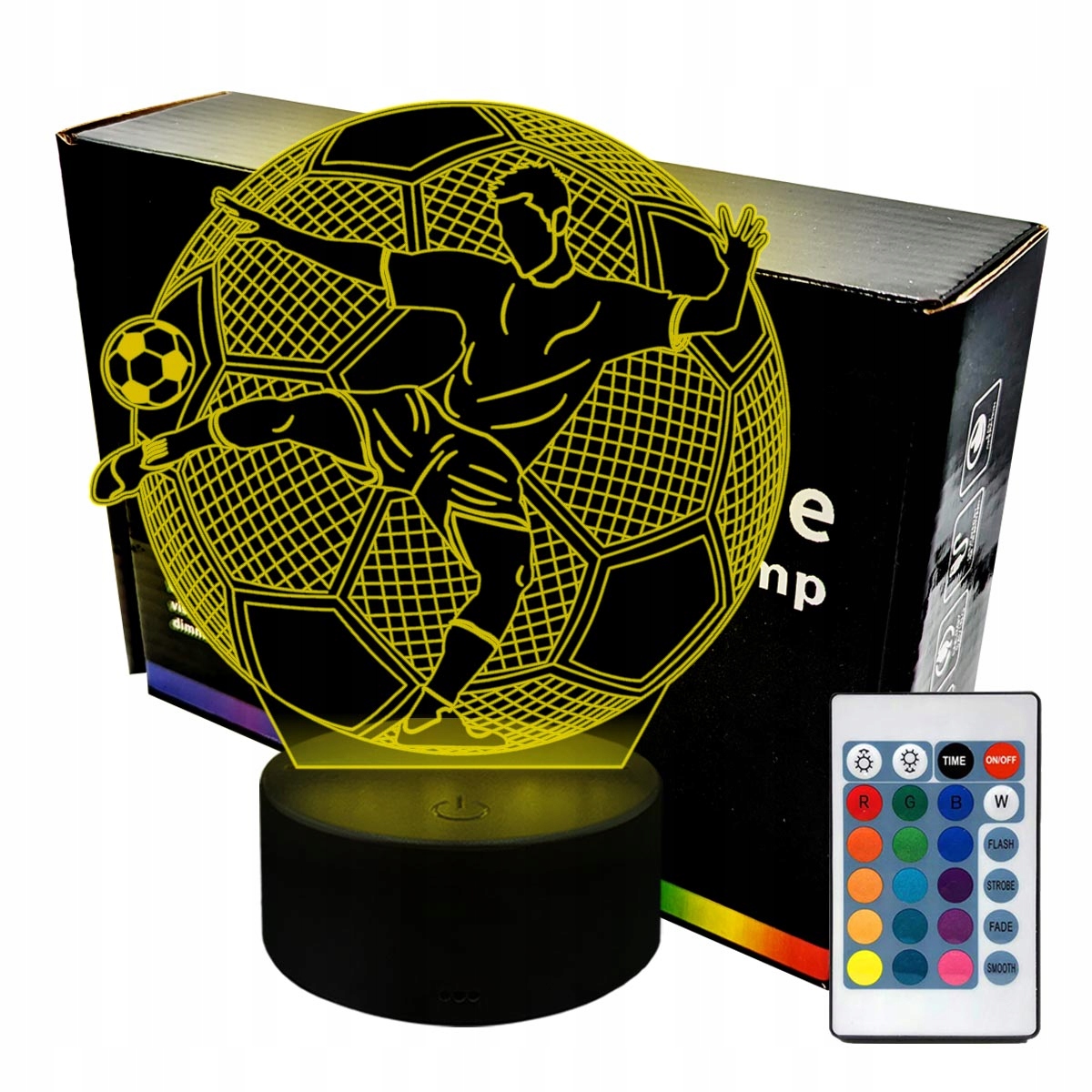 Lampka nocna Piłkarz wolej 3D LAMP LED