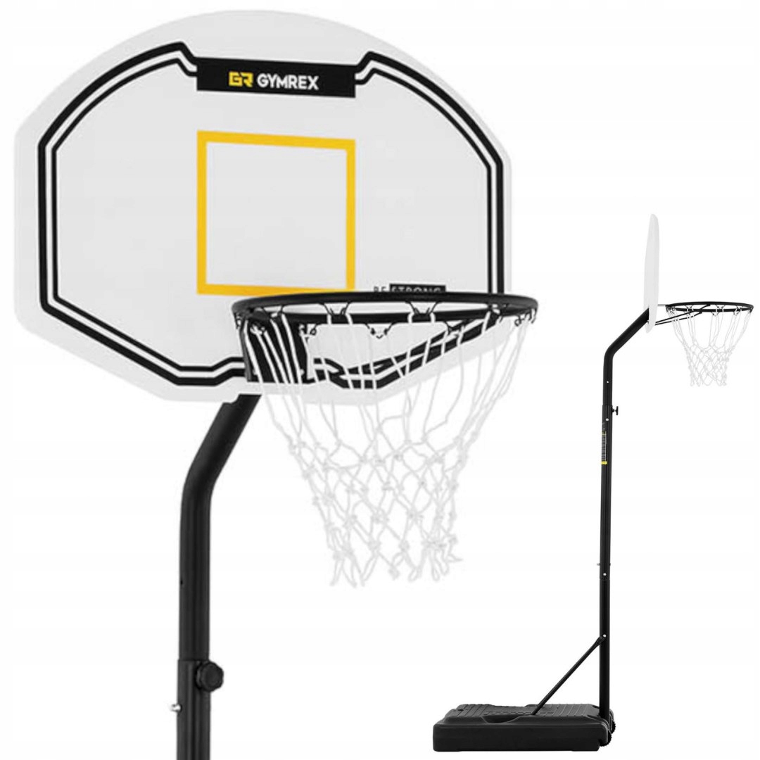Sada mobilního basketbalového koše nastavitelná na stojanu, výška 190-260 cm, Gym