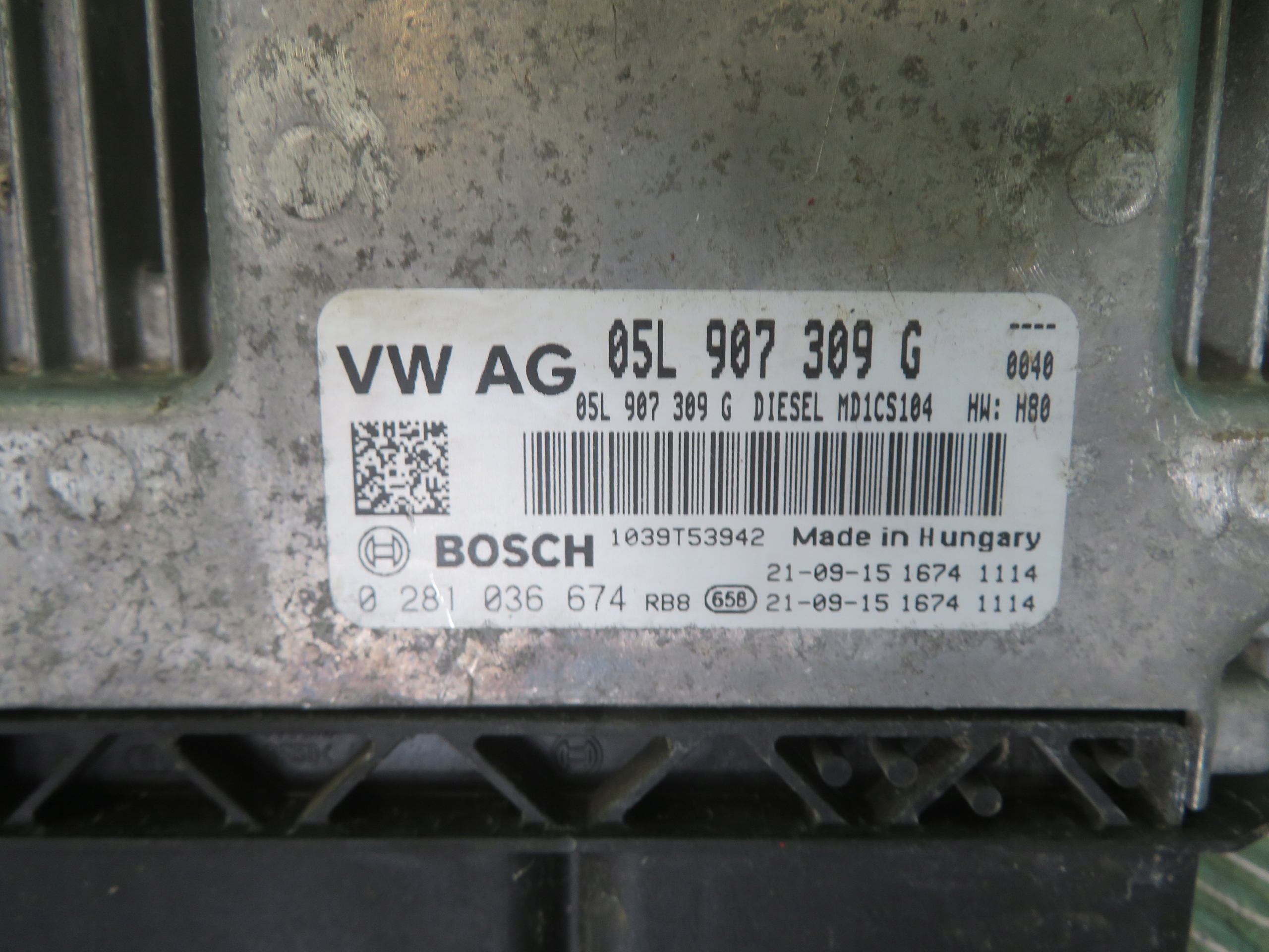 computer control unit of the engine VW CRAFTER MAN TGE 22R