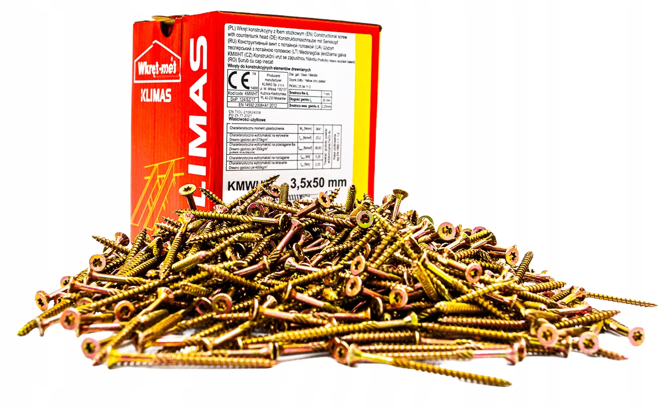 

Wkręty Ciesielskie Do Drewna 3,5x50mm Torx 400szt.